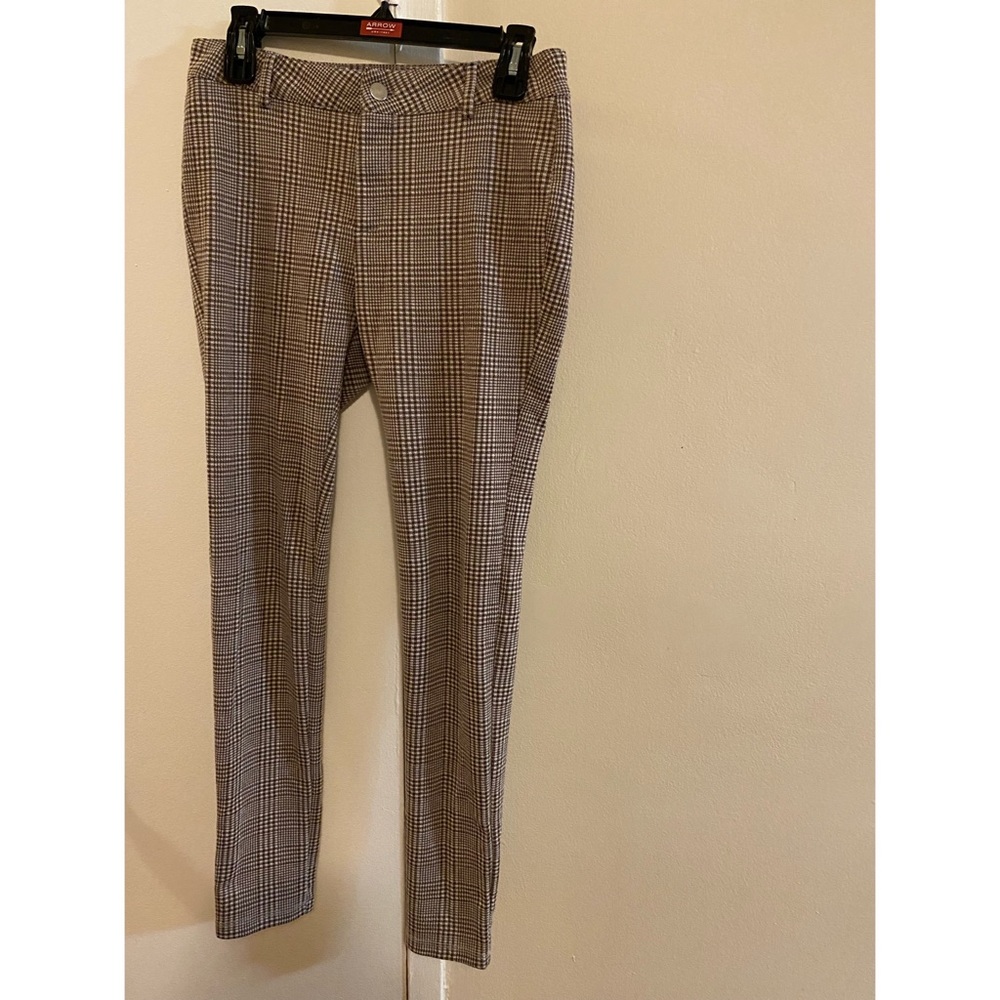 Brown Plaid Leggings
